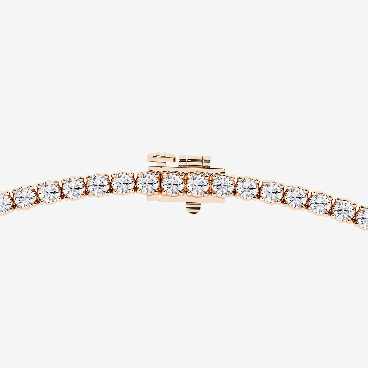 Additional Image 2 for  10 ctw Round Lab Grown Diamond Four Prong Graduated Tennis Necklace